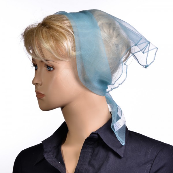 Tuch einfarbig Eisblau NT1 261