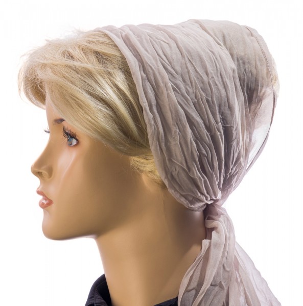 Crash-Knitterschal Taupe CK901
