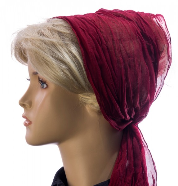 Crash-Knitterschal Bordeaux CK161