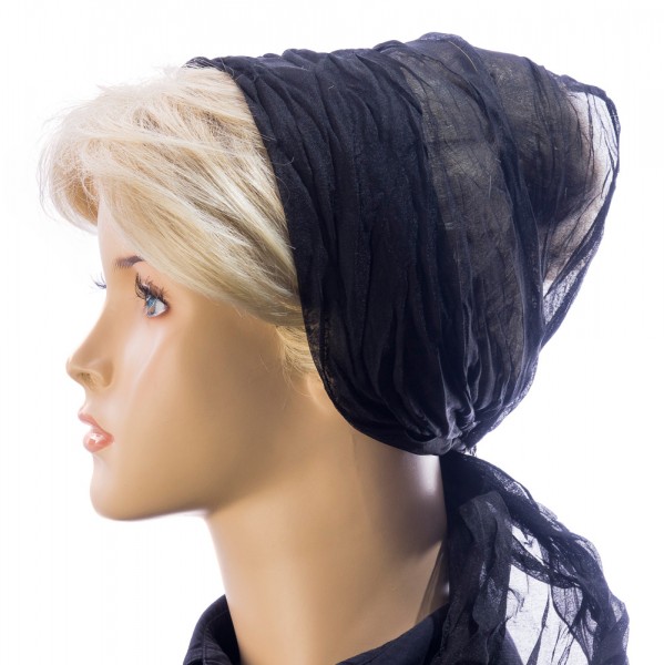 Crash-Knitterschal Schwarz CK101