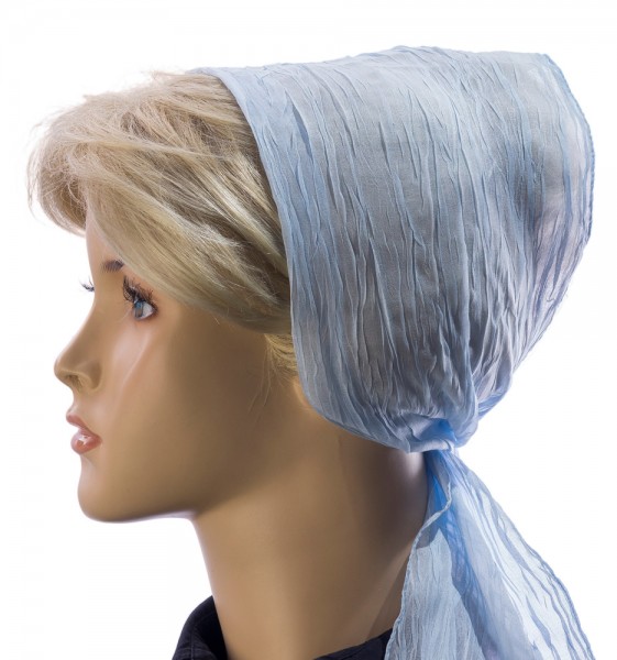 Crash-Knitterschal Babyblau CK292