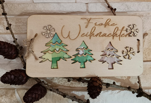 Geldkarte Weihnachtsgeschenk (ohne Inhalt) CL.H0016